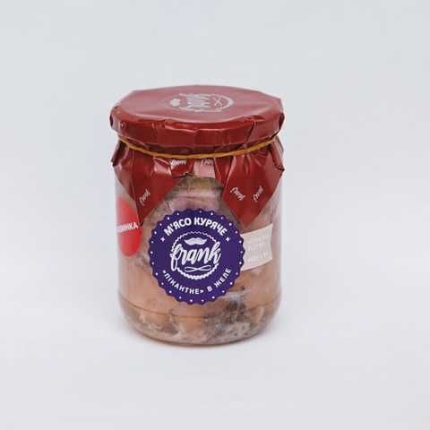 Курка тушкована по-домашньому FRANK скло 460г